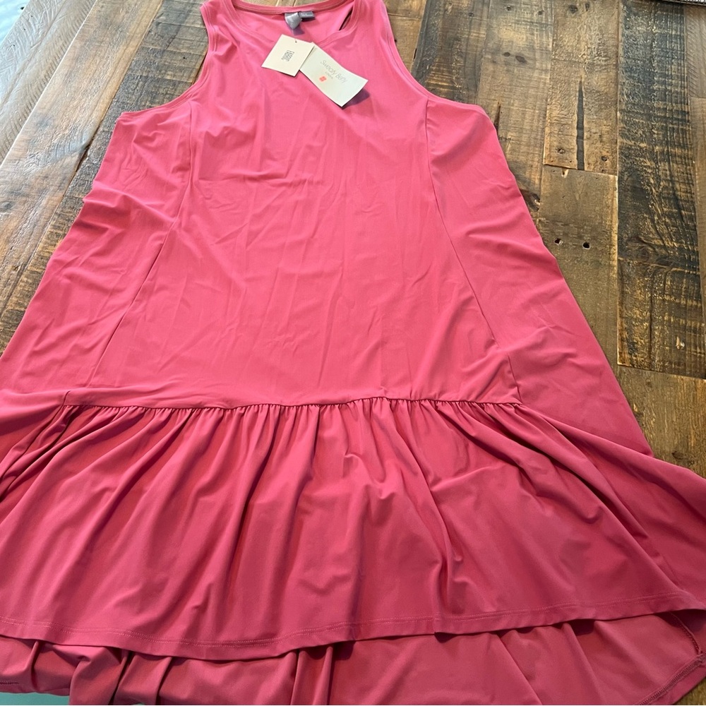 Sweaty Betty Explorer Club Mini Dress Ambient Pink New size large